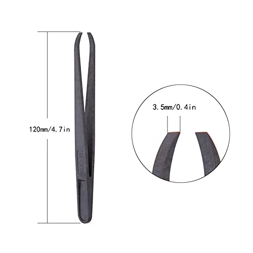 16 pcs Pinzas antiestáticas de plástico Pinza de plástico antiestática Pinzas industriales de precisión ESD Pinzas Antiestáticas de Punta para electrónica, joyería, relojes, medicina, laboratorio, etc