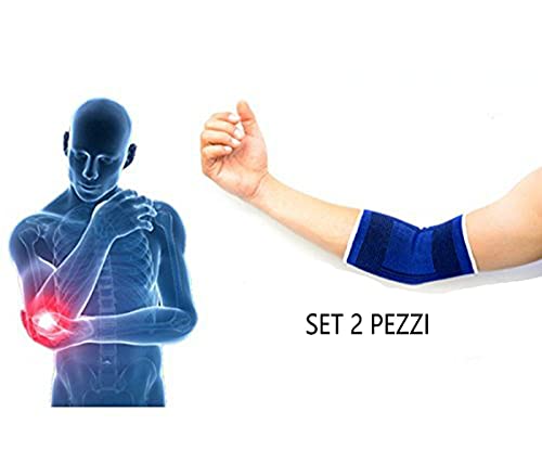 2 x Banda elástica para codo, codera de compresión manguito, alivio para inflamaciones, soporte codo, ideal para deportes