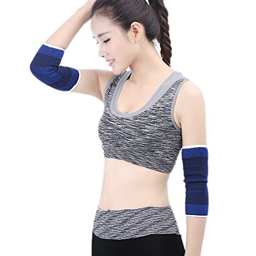 2 x Banda elástica para codo, codera de compresión manguito, alivio para inflamaciones, soporte codo, ideal para deportes