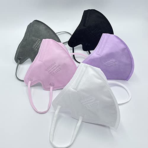 20 Mascarillas FFP2/KN95 Talla Pequeña Small Homologadas Certificación CE sin Válvula de 4 Capas, Máscara Protectora de Polvo, Mascarilla de Protección con Filtros de Calidad BFE≥95, 20 Piezas