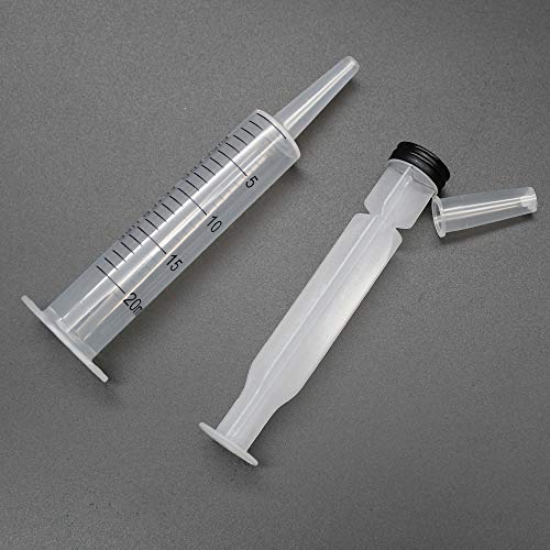 20 ml Jeringas, 6 Piezas Jeringas de Dosificación de Plástico para Laboratorio Scientíficos Industrial de Alimentación de Animales Medición Dispensación Riego, Sellado Individualmente