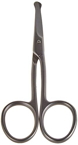 3 Claveles Tijeras Bebé, Curvas, Acero Inoxidable, Tijera Para Las Uñas De Los Bebés, Con Punta Redonda, Esterilizables, color Gris, 10 cm, 35 g