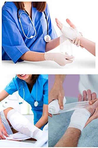 36 Piezas de Rollos de Vendaje de Gasa, 3 Pulgadas x 4.92 Yardas Rodaron Grado Estéril Gasa Médica/Estiran Primeros Auxilios Cuidado de la Herida Venda de Algodón