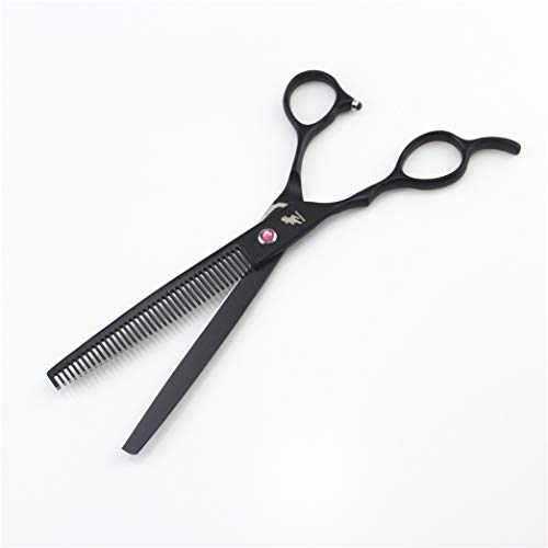 7" Zurdo para Mascotas Peluquería Peluquería Canina Kit Set Tijeras Japonesas Tijeras Acero Recto del Peluquero Y El Adelgazamiento Y Curvas Tijeras para Recortar Cada Perro Y Gato Salon Cut