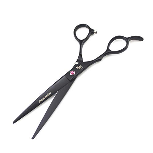 7" Zurdo para Mascotas Peluquería Peluquería Canina Kit Set Tijeras Japonesas Tijeras Acero Recto del Peluquero Y El Adelgazamiento Y Curvas Tijeras para Recortar Cada Perro Y Gato Salon Cut