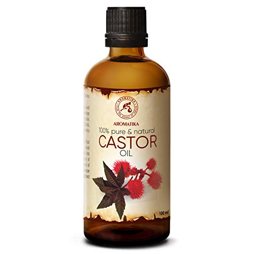 Aceite de Ricino 100ml - Ricinus Communis - India - 100% Puro y Natural - Botella de Vidrio - Multifuncional - Intensivo para el Rostro - Cuerpo - Cabello - Masaje - Castor Oil