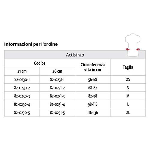 ActiStrap - Cinturón lumbar (talla mediana)