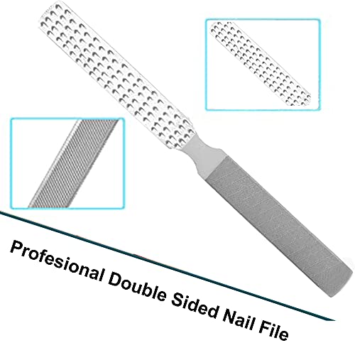 AFTREN Juego de cortauñas para uñas encarnadas con Nail Lifter y File Kit de alicates para uñas de grosor y difíciles de las uñas de los pies, manicura y pedicura herramientas con alicates y lima