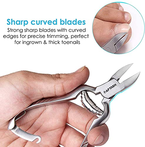 AFTREN Juego de cortauñas para uñas encarnadas con Nail Lifter y File Kit de alicates para uñas de grosor y difíciles de las uñas de los pies, manicura y pedicura herramientas con alicates y lima