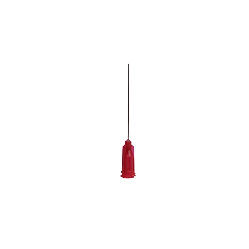 Agujas de punta roma, 100Pack agujas de acero inoxidable Luer Lock para jeringas, aguja dispensadoras roma cánulas de para uso industrial y experimental (25G)