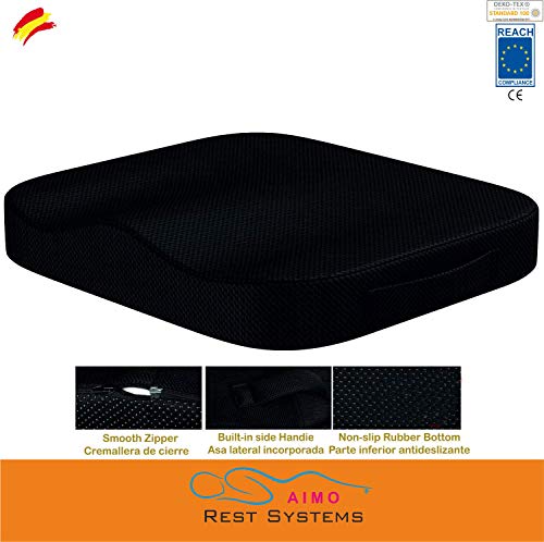 AIMO ESPAÑA COJN SC-007 ortopedido y anatomico, Silla Ruedas, Libera presiones de próstata y hemorroides, Hernias, Proporciona una cómoda sentada,