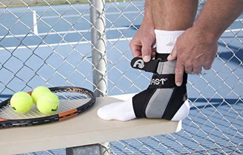 Aircast A60 Tobillera Blanca de Protección en Neopreno con Estabilizadores - Soporte Izquierdo Talla S - Para Recuperación Lesiones Esguinces y Síntomas Túnel Tarso