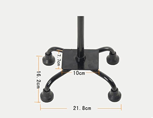 Aleación de aluminio Ajustable Muleta Bastón 4 patas Antideslizante Mayor Caminante Persona discapacitada Acción Suministros auxiliares
