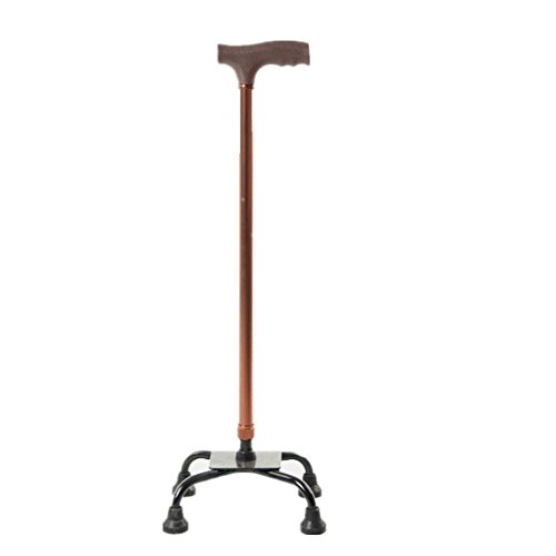 Aleación de aluminio Ajustable Muleta Bastón 4 patas Antideslizante Mayor Caminante Persona discapacitada Acción Suministros auxiliares