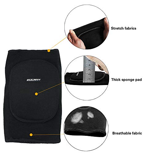 Algodón Rodilleras de Baile para Niños, Suave Coderas para Adolescentes y Adultos, Protectora para Rodilla Deportiva para Voleibol Ciclismo Correr Fútbol Patinaje Esquí Ritmica Balonmano