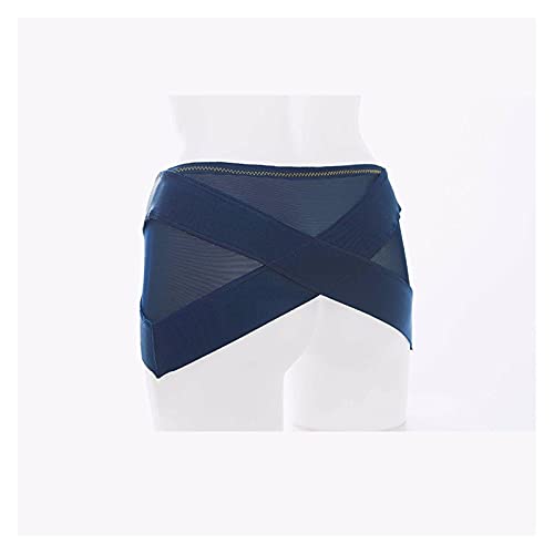 ALIUJUNAMZ Partidora de la Faja pélvica Transpirable para la corrección de la Cadera Pelvis Corrección de corrección de Correas de Apoyo de los Tirantes (Color : Azul, Size : M)