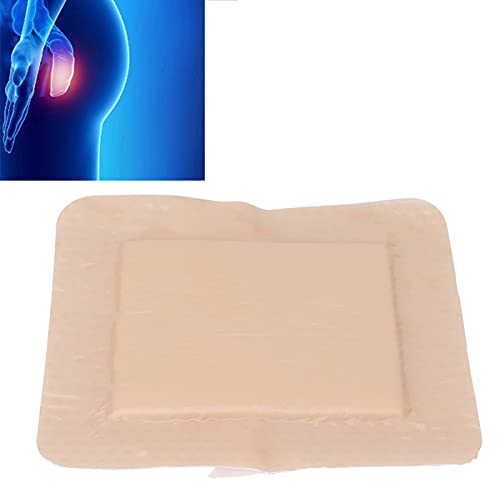 Almohadilla de apósito de espuma adhesiva, 2 formas están disponibles Apósito de espuma de silicona para el cuidado de heridas(El 10 * 10cm)