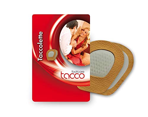 Almohadilla Metatarsiana para Frenar el Pie Tacco Taccolette, Plantillas Antideslizantes Zapatos Sin Puntera, Cuero Auténtico Suave, Insertos para Tacones Altos