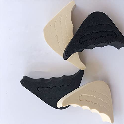 Almohadilla para zapatos 1 pareada delante de la almohadilla de inserción para las mujeres tacones altos tacos de punta de punta media esponja zapatos de cojín pies relleno plantillas anti-dolor pads