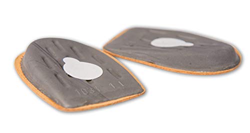 Almohadillas Elevadoras Correctoras para el Talón para Zapatos y Botas, Correctores para Piernas, Plantillas Ortopédicas de Cuero Unisex Autoadhesivas, Fabricadas en Alemania (35-37 EUR)