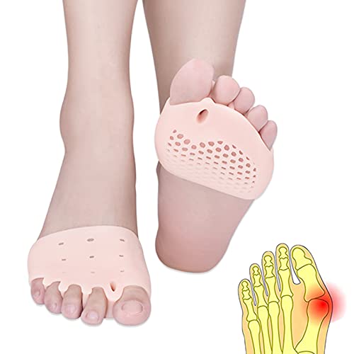 6 almohadillas metatarsianas, almohadilla plantar de gel, nuevo material,  cojín de gel para pies, transpirable y cómodo, alivia el dolor plantar,  neuroma de Morton, para hombres y mujeres.