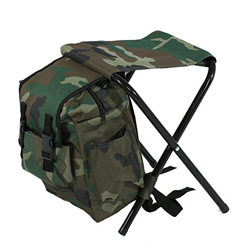 Alomejor Silla Plegable Taburete Plegable Mochila Impermeable Ultraligero Silla Plegable portátil para Pesca, Deportes, Senderismo, Playa Barbacoa al Aire Libre, Camping