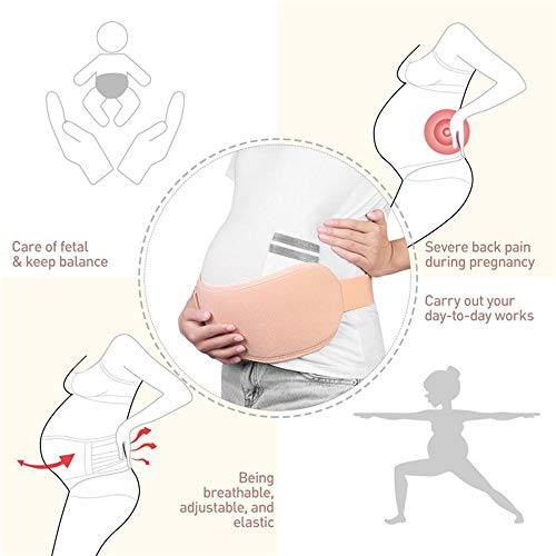 AMAZOM Cinturón Apoyo Embarazada, Maternidad Faja, Premamá Banda, Fajas De Embarazo para Premamá, Cinturón Maternidad, para Espalda, Pelvis, Caderas, Abdominals, Disfunción El Pubis De La Sínfisis