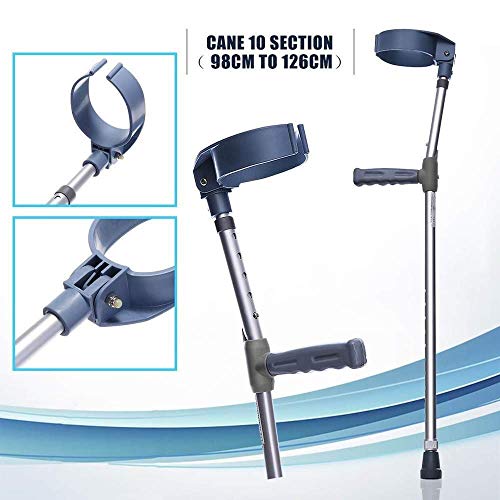 Andador con Ruedas, muletas, Ancianos Discapacitados Discapacitados Adultos Caminantes Plegables Antebrazo Muletas Patas de Apoyo para piernas después de una lesión o cirugía