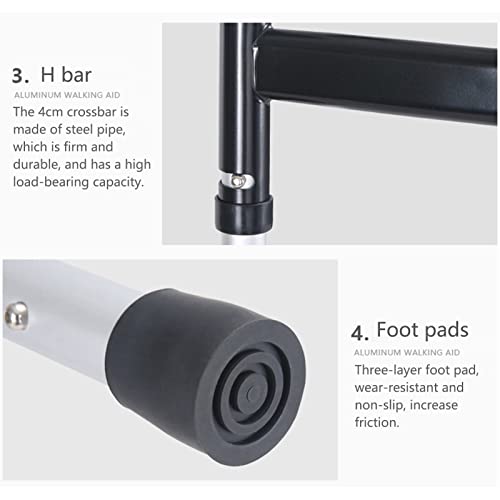 Andador para Ancianos Plegable,Andador para ancianos,Plegable de aluminio ligero andador para caminar walker,Andador Bipedestación,Marco para Caminar Movilidad, para Personas Mayores Discapacitadas(