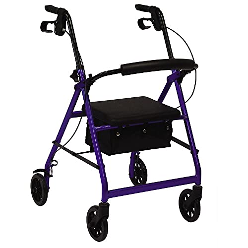 Andador rollator plegable , Con ruedas y frenos , Especial artritis