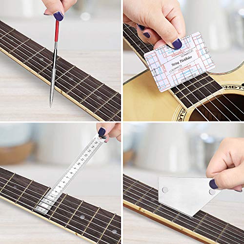 Anpro 26PCS Kit de Herramienta Guitarra,Accesorios Guitarra,Herramientas de Limpieza y Mantenimiento para Guitarra, Ukelele, Bajo, Mandolina, Banjo
