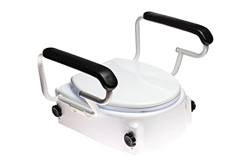Antar AT51204 - Asiento elevador para inodoro con tapa y reposabrazos, 5000 g