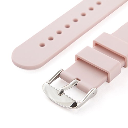 Archer Watch Straps - Correas Reloj Silicona de Liberación Rápida para Hombre y Mujer (Rosa Palo, 16mm)