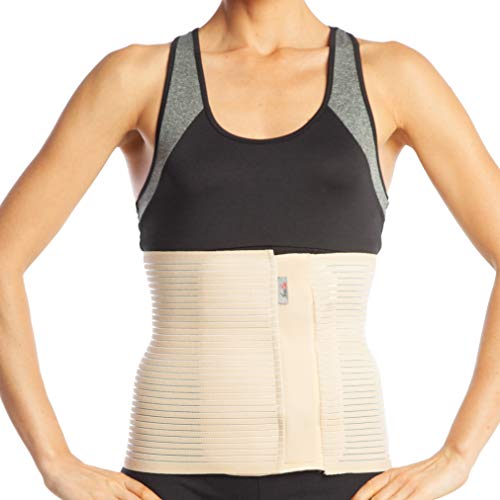 ArmoLine faja abdominal - Apoyo Postquirúrgico y Postparto (XXL (110-120 cm), Beige)