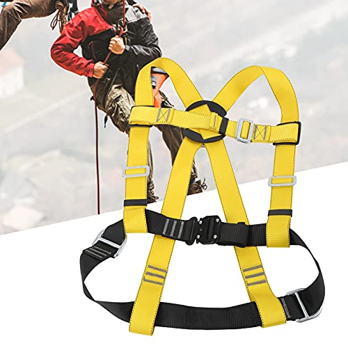 Arnés de seguridad para medio cuerpo, arnés de escalada, protección contra caídas, arnés de guía para medio cuerpo, unisex, multiusos cuerpo entero ajustable cinturón de seguridad para escalada