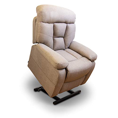 Astan Hogar Sillón Relax con Función Auto-Ayuda (Levanta Personas), Reclinación Eléctrica, Masaje Y Termoterapia. Modelo Space Lift Up AH-AR30320MG, Marrón Grisáceo,