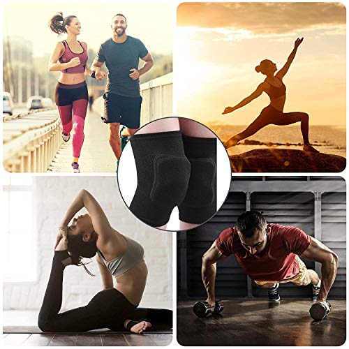 Aweskmod Rodillera Menisco y Ligamentos, Crashproof Algodón Rodillera, Rodilleras Infantil para Baile Ciclismo Correr Fútbol Volleyball Patinaje Esquí (L(28CM))