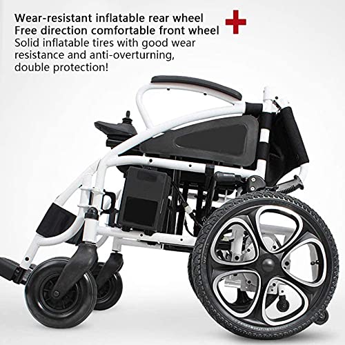 AWJ Scooter eléctrico portátil Inteligente, Ligero y Plegable para Silla de Ruedas, Silla de Ruedas motorizada de Dos Modos para Adultos, Transporte Plegable, sillas de Ruedas eléctricas du