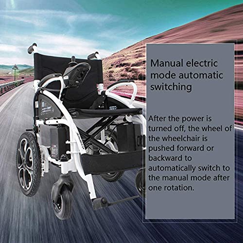 AWJ Scooter eléctrico portátil Inteligente, Ligero y Plegable para Silla de Ruedas, Silla de Ruedas motorizada de Dos Modos para Adultos, Transporte Plegable, sillas de Ruedas eléctricas du
