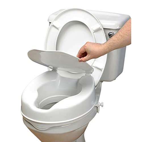 Ayudas tecno dinamicas, s.l. - Elevador de WC, con tapa, 10 cm, Único