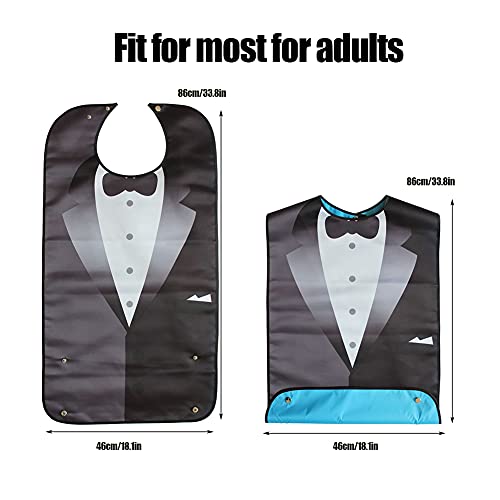 Babero Adulto Divertido, traje de baberos adultos para hombres Bañadores impermeables de bandana para ancianos - 1 pieza