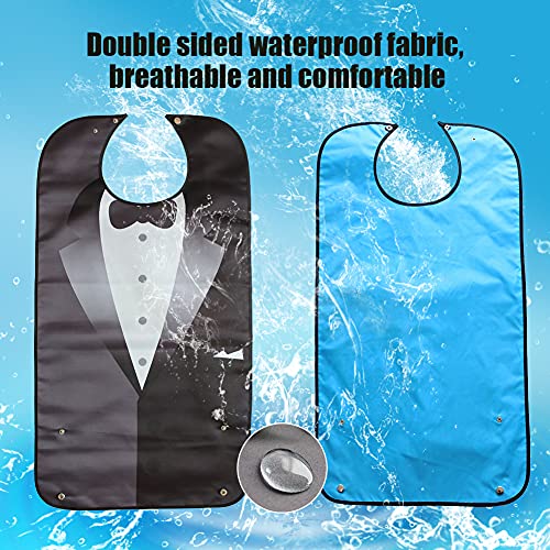 Babero Adulto Divertido, traje de baberos adultos para hombres Bañadores impermeables de bandana para ancianos - 1 pieza