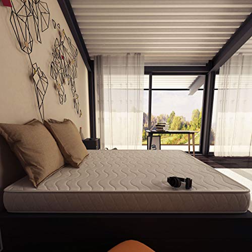 Baldiflex Colchón de Espuma Easy Altura 18 cm Tejido Algodón ortopédico, 140 x 190 cm