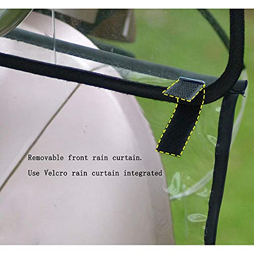 Barm Motocicleta Motor Scooter Capota de Motocicleta, Parasol Cubierta de Lluvia Paraguas Capota Impermeable, con Parabrisas de PVC