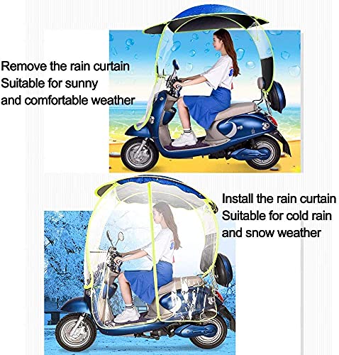 Barm Universal Car Motor Scooter Paraguas Mobility Sun Shade Rain Cover Impermeable, Scooter Mobility Scooter Canopy