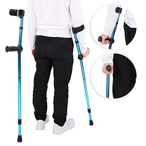 Bastón para caminar, bastón plegable portátil para caminar, bastón telescópico ajustable para las axilas, muleta para personas mayores discapacitadas