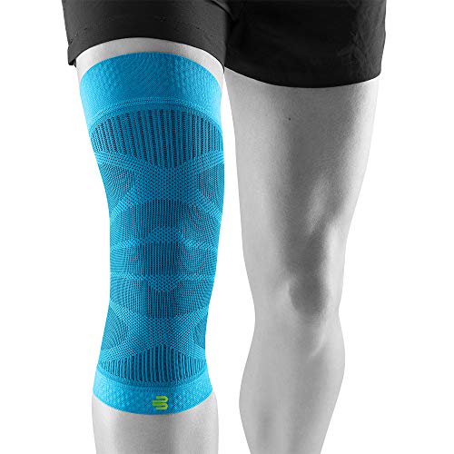 BAUERFEIND Sports Compression Knee Support Rodillera, Unisex-Adult, Turquesa, S
