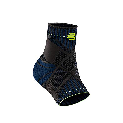 Bauerfeind Tobillera unisex "Ankle Support" 1 tobillera para deportes como fútbol, fitness y correr, no se dobla gracias a la tobillera tobillera de vendaje, color negro, XS