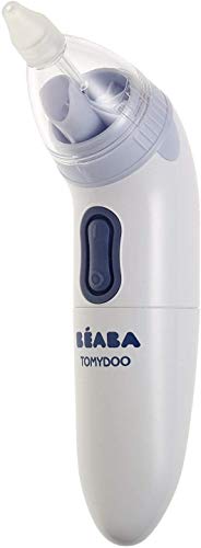 BÉABA Tomydoo, Aspirador Nasal Eléctrico para Bebés, Limpiador de nariz Portátil, Evolutivo, 3 puntas, Ultrarrápido y Fácil de Usar, Esterilizable
