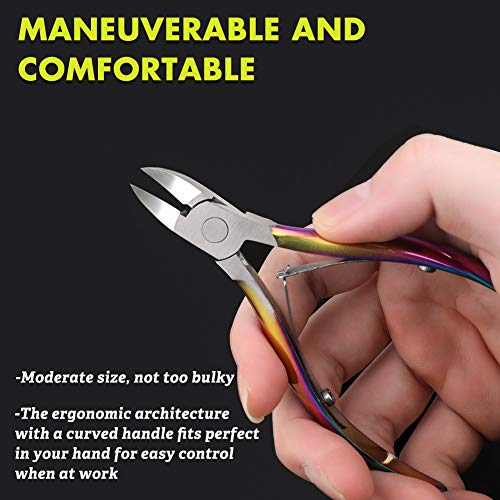BEZOX Cortaúñas Portátiles - Podólogo Estilo Clipper Dedo Del Pie Uña De Grueso, Hongos O Uñas Encarnadas
